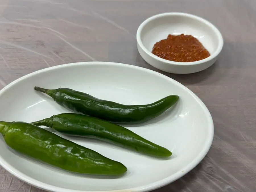Side dishes set out for a solo meal