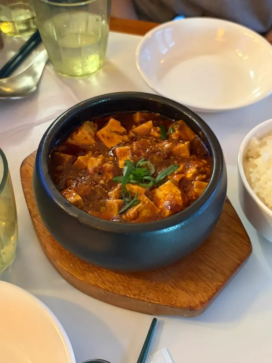 Mala tofu and rice at Namsogwan