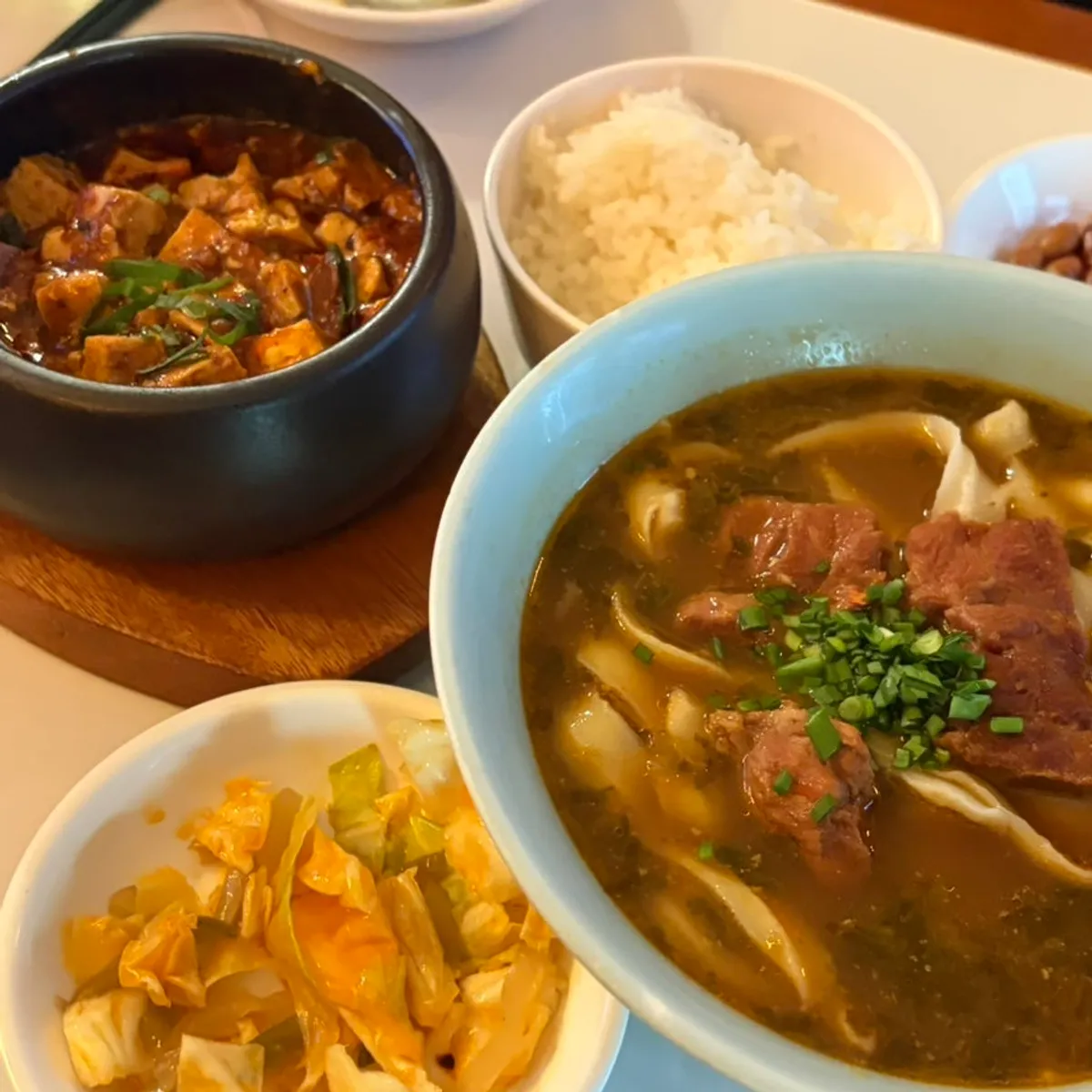 Namsogwan's beef dosakmyeon with thick noodles