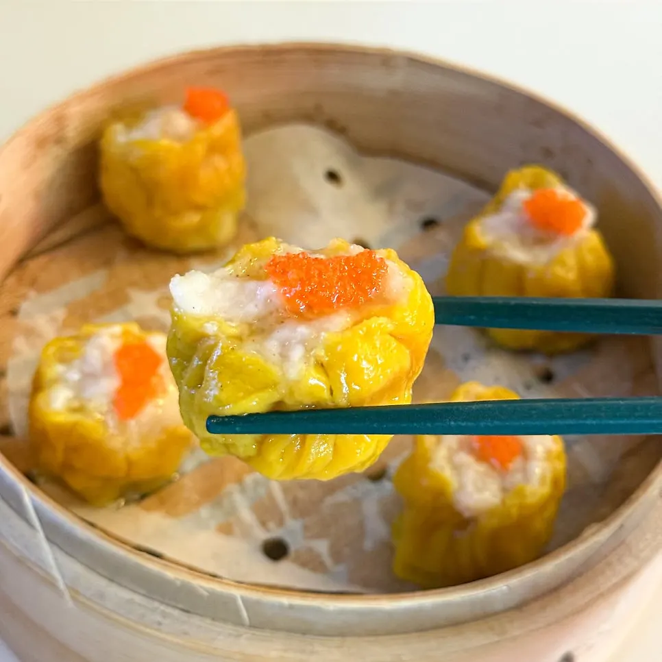 새우가 든 쇼마이 단면