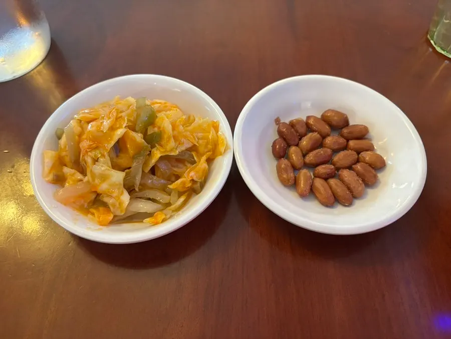 Yubal dosakmyeon and dim sum set on the table