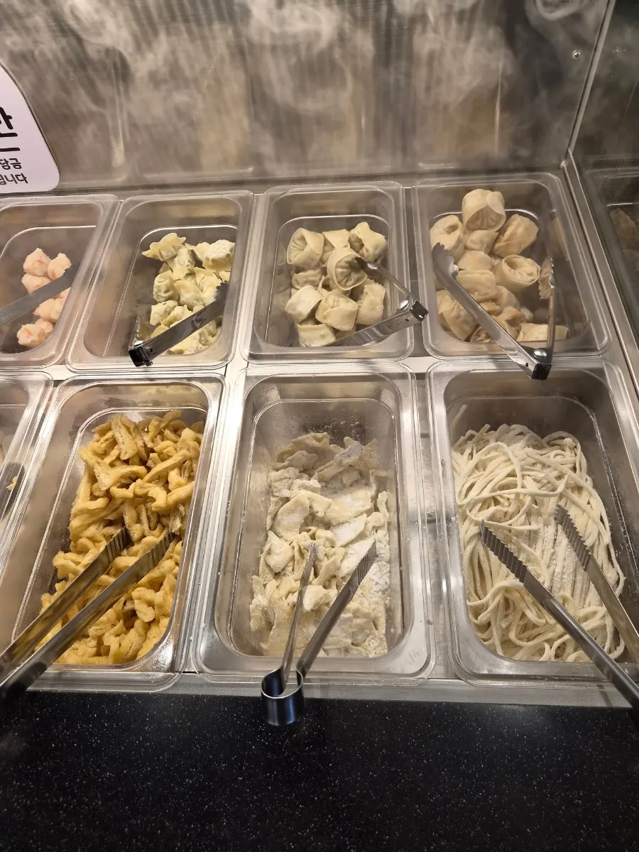 Vegetable corner with napa cabbage, bok choy, sweet pumpkin and white fungus mushroom