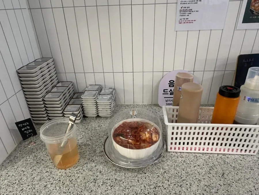 チャーハンとお粥を作れる材料コーナー