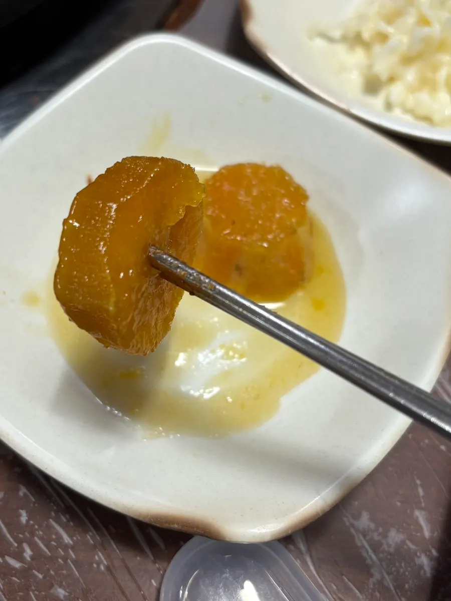 Grilled eggs and candied sweet potato among the basic side dishes