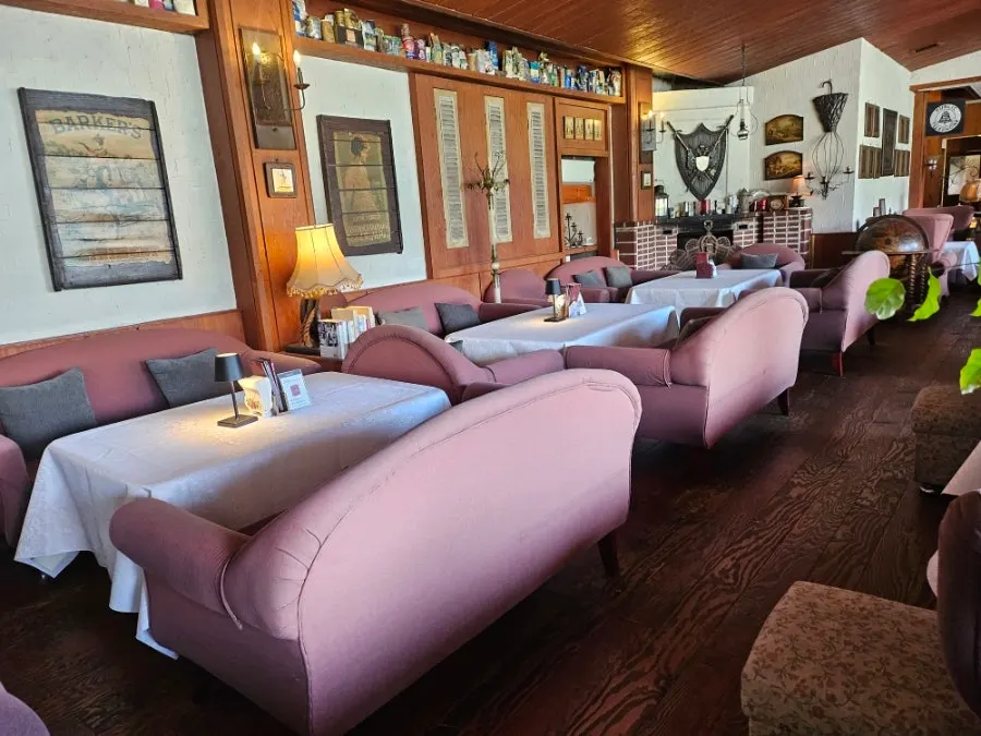 Interior seating and decor at Waltz and Dr. Mahn