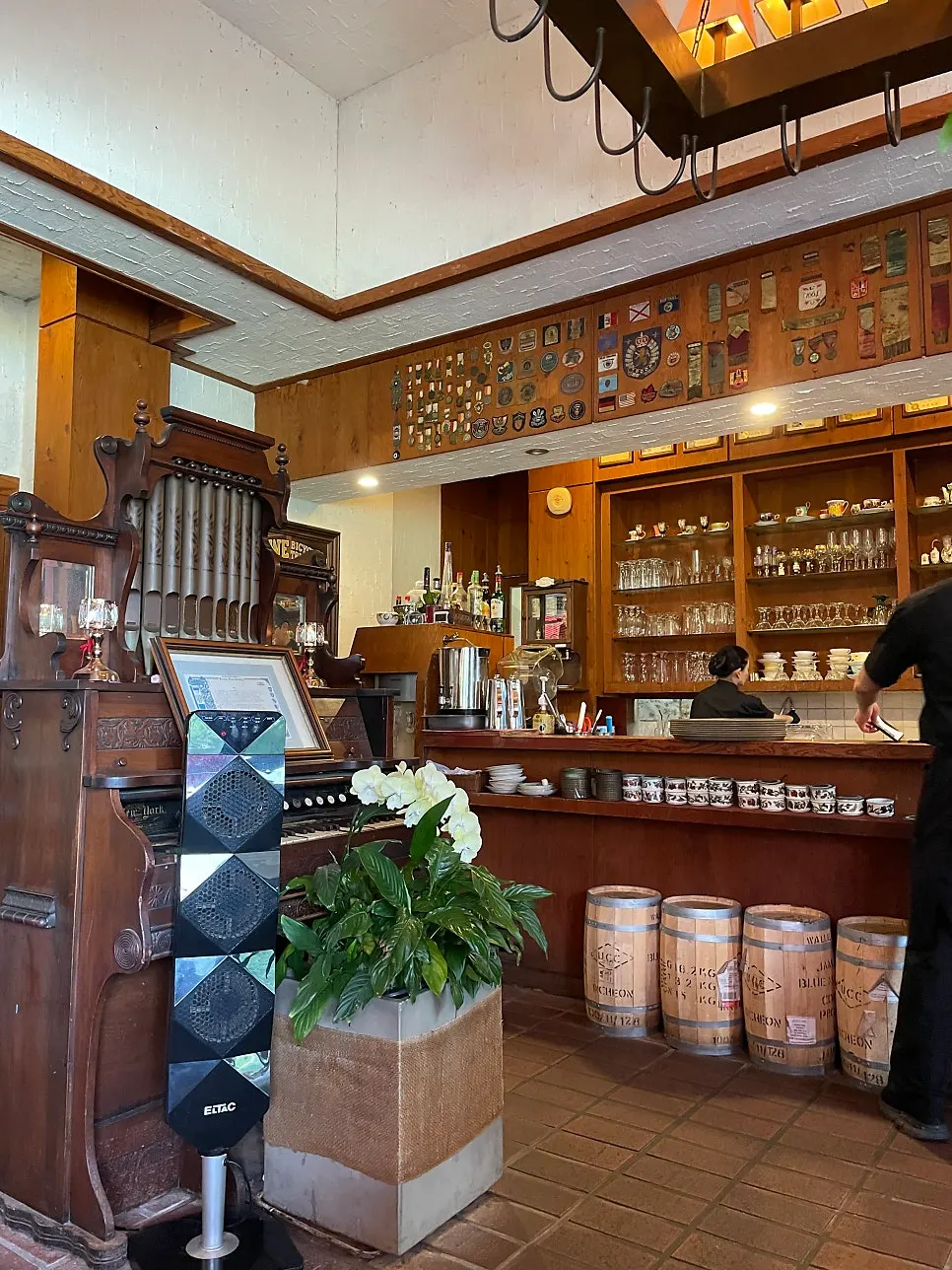 Hand-drip coffee preparation area