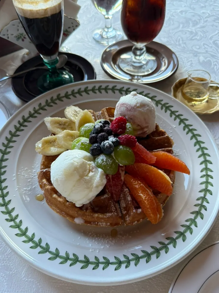 Seasonal Fruit Gelato Waffle