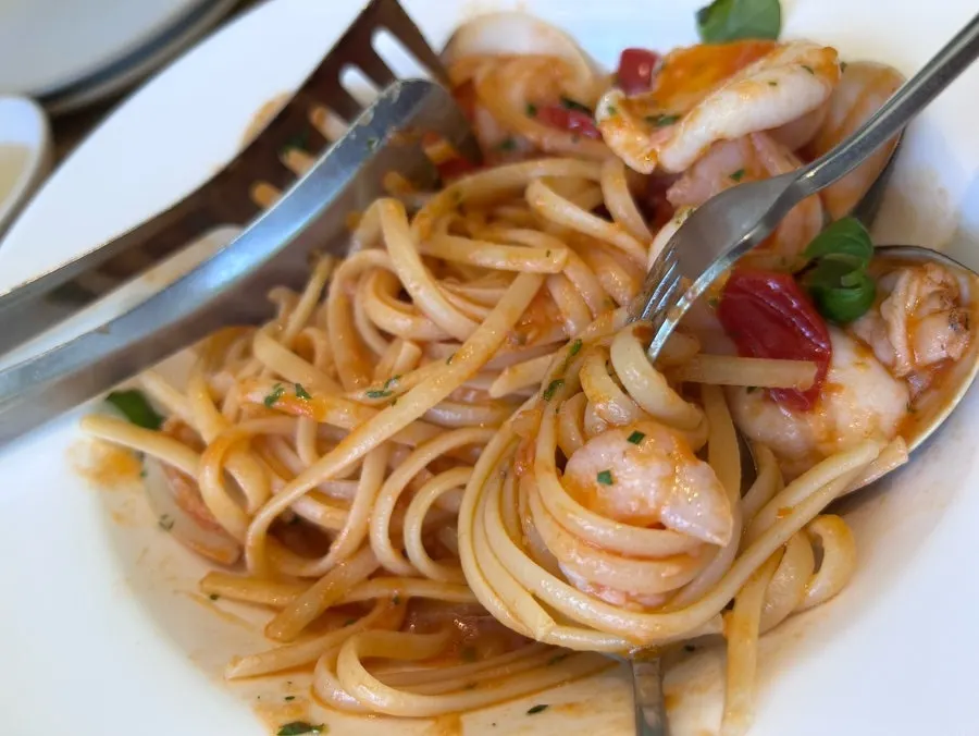 Pomodoro pasta recommended with regular seasoning