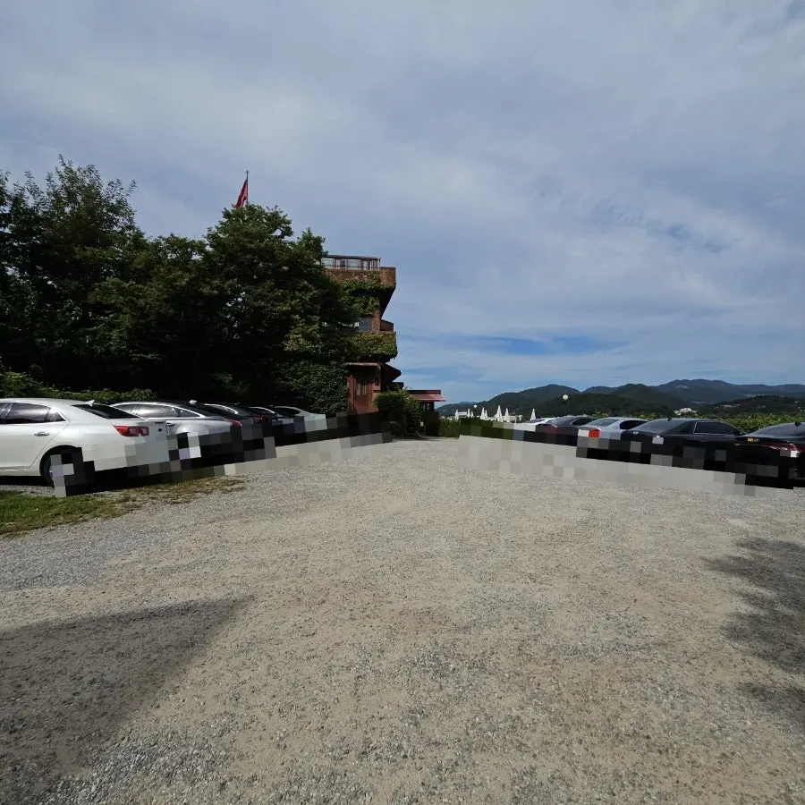 Large parking lot in front of Waltz and Dr. Mahn