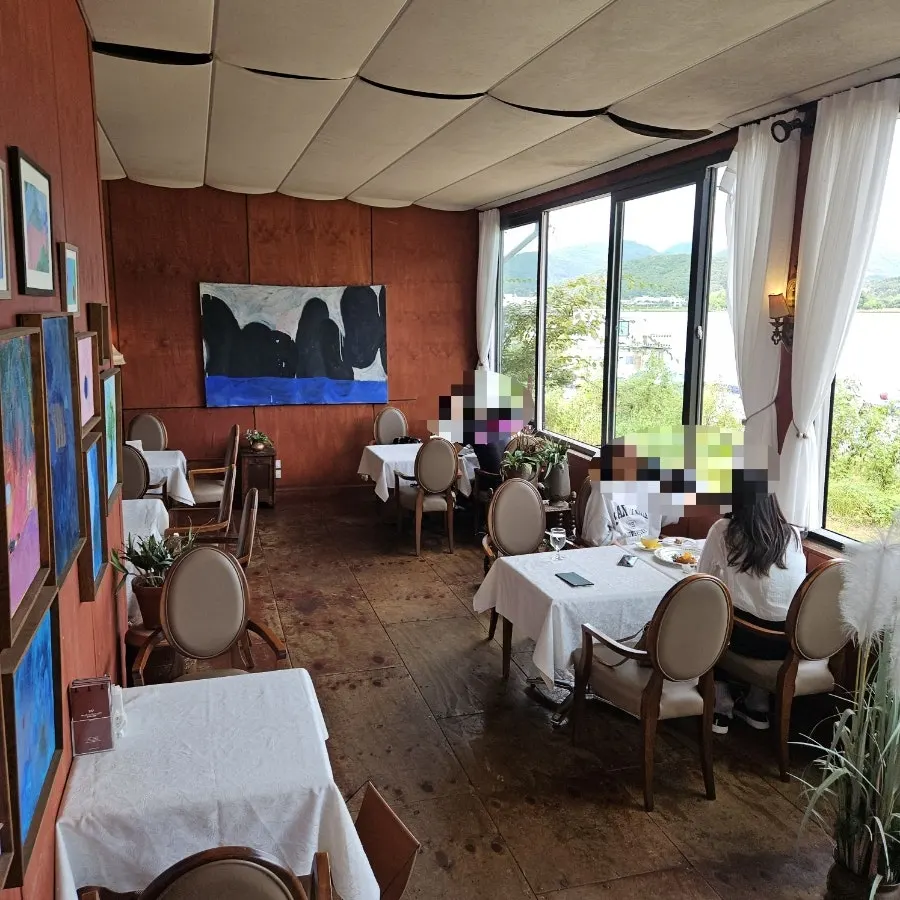 Café interior with a European-style atmosphere