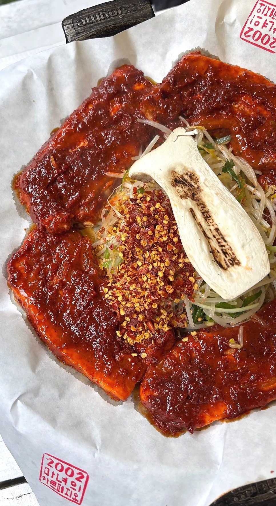 치즈토마토장삼겹살과 항아리숙성 삼겹살 1인분씩