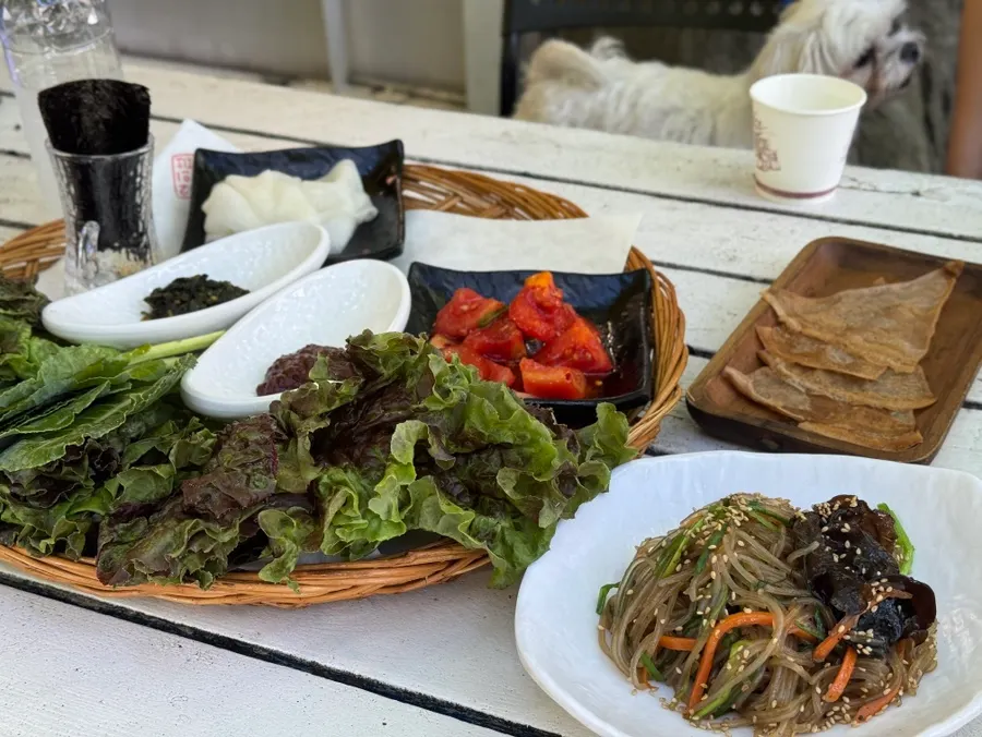 신라면 맵기로 주문한 토마토장 삼겹살