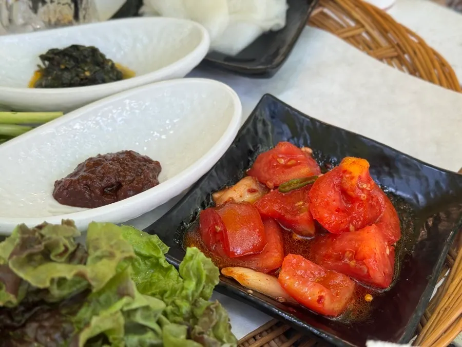 새참 느낌의 곁들임 반찬 한상