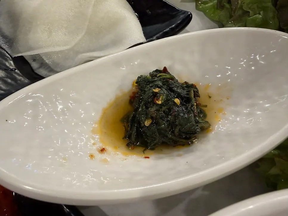 Spicy perilla leaf oil-jang side dish