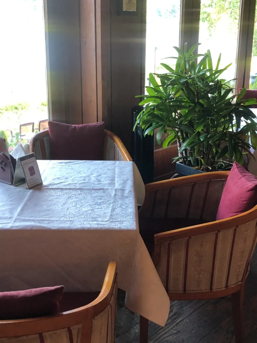 Café interior seen from a seat