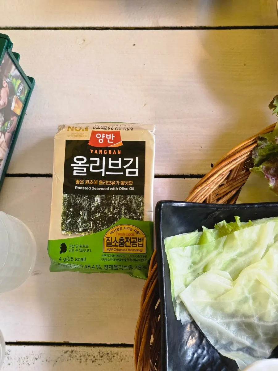Close-up of seasoned japchae side dish
