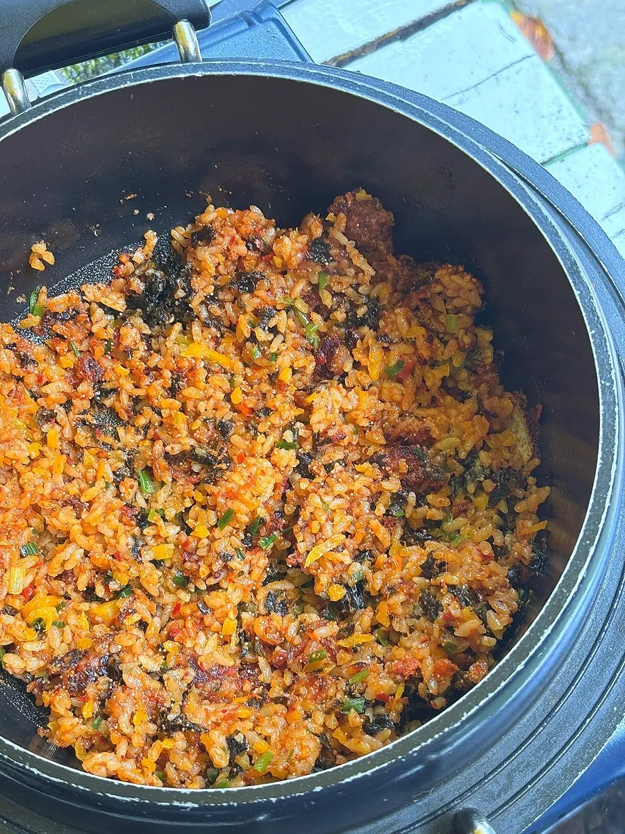 Witch's crispy-outside, chewy-inside potato pancake