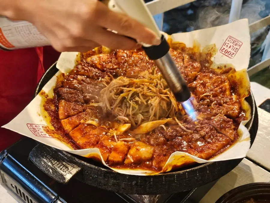 익어가는 토마토장 삼겹살