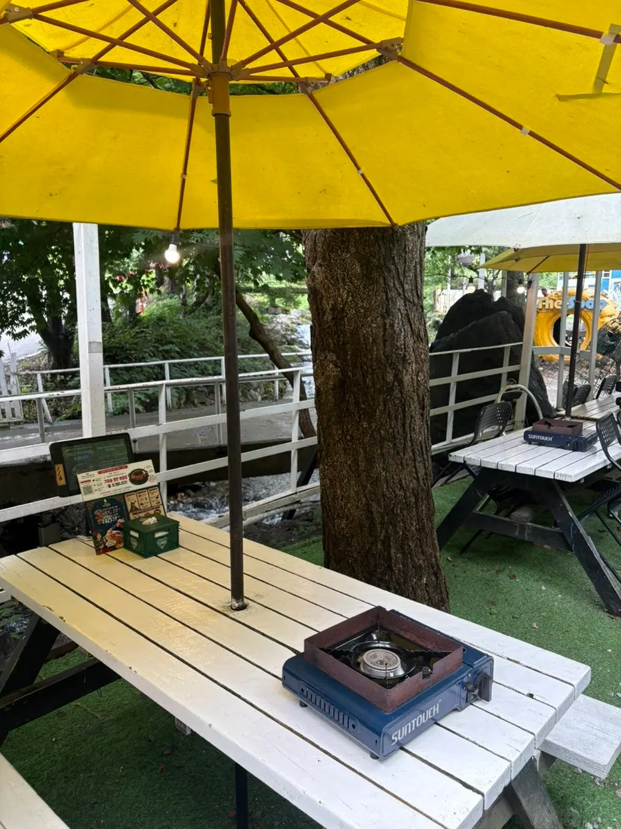 Indoor group seating area