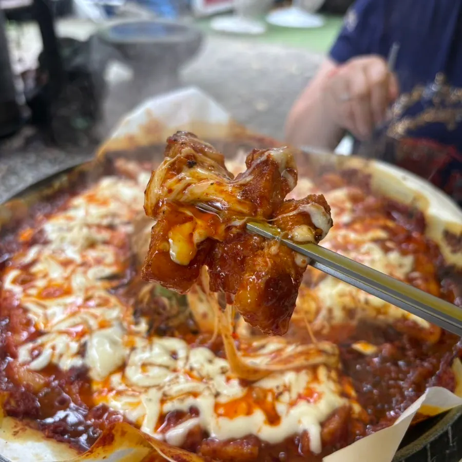 Fully cooked spiciest-level tomato-jang pork belly