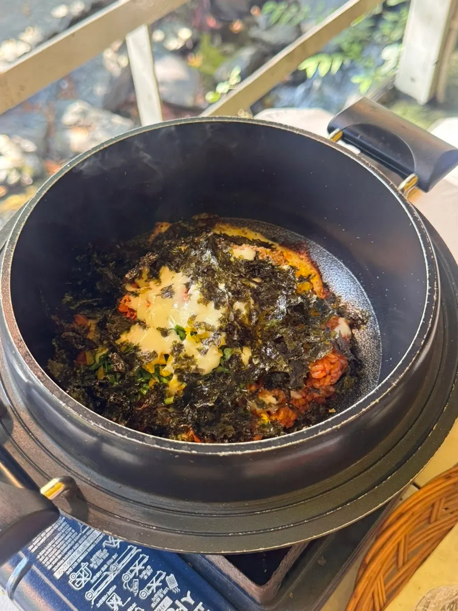 The final course item ordered to close the meal