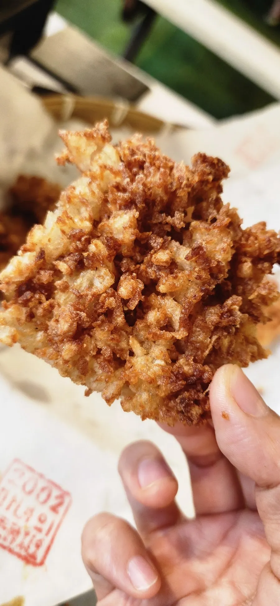 Potato pancake, crispy outside and chewy inside
