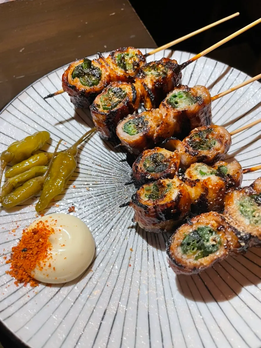 대표 메뉴 삼겹대파꼬치 상차림