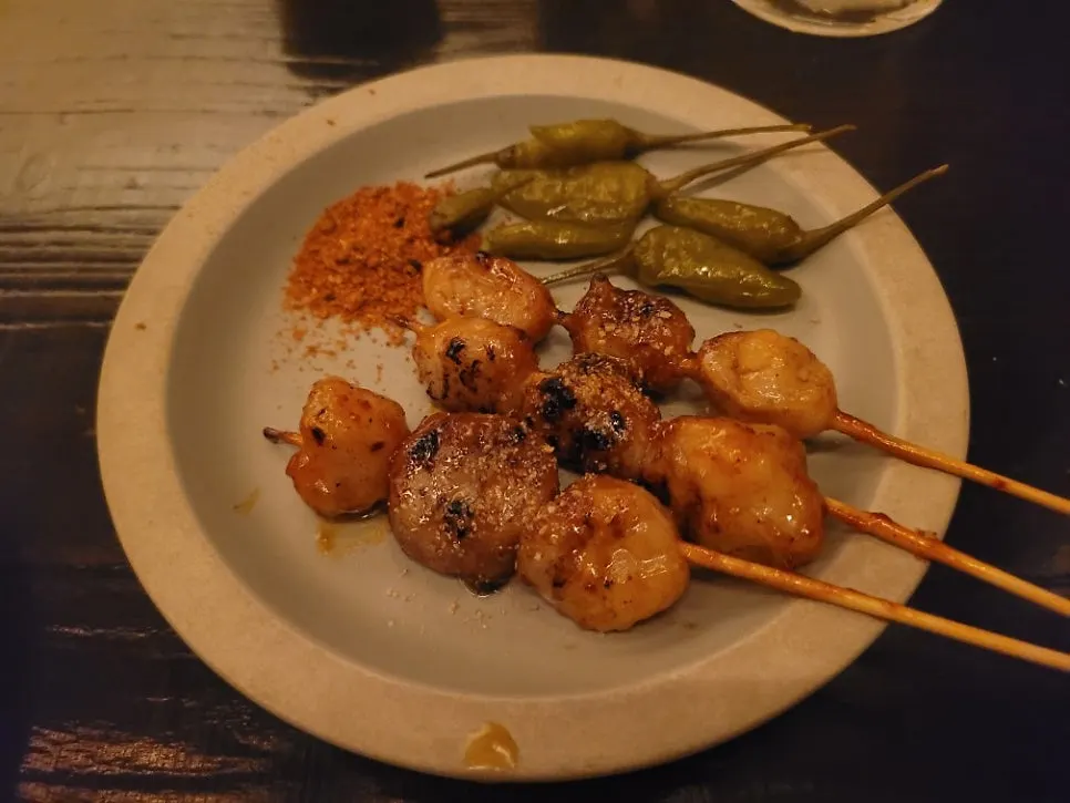 Glossy beef intestine skewer plate