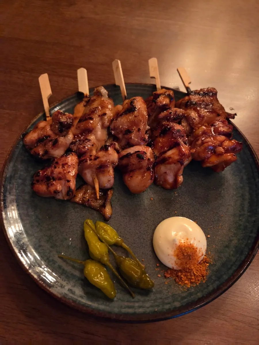 삼겹쪽파꼬치 클로즈업