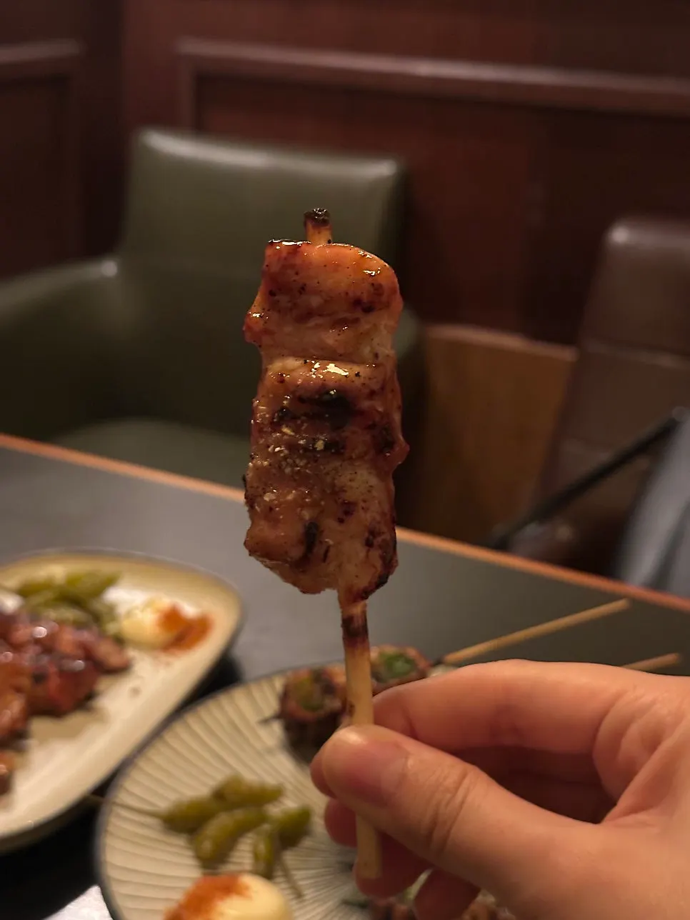 Tender chicken thigh skewers, ₩15,000