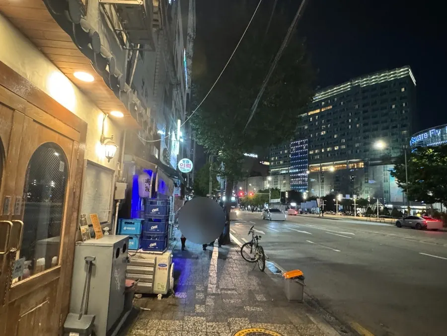 View of Times Square across from Nani Byeolgwan Yeongdeungpo Branch