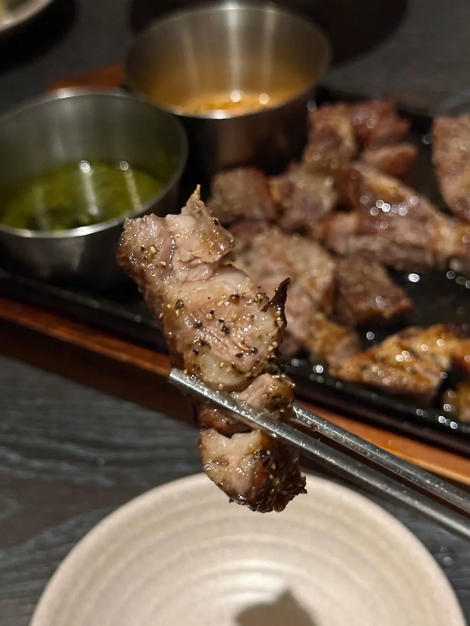 잡내 없는 양갈비 숄더랙 단면