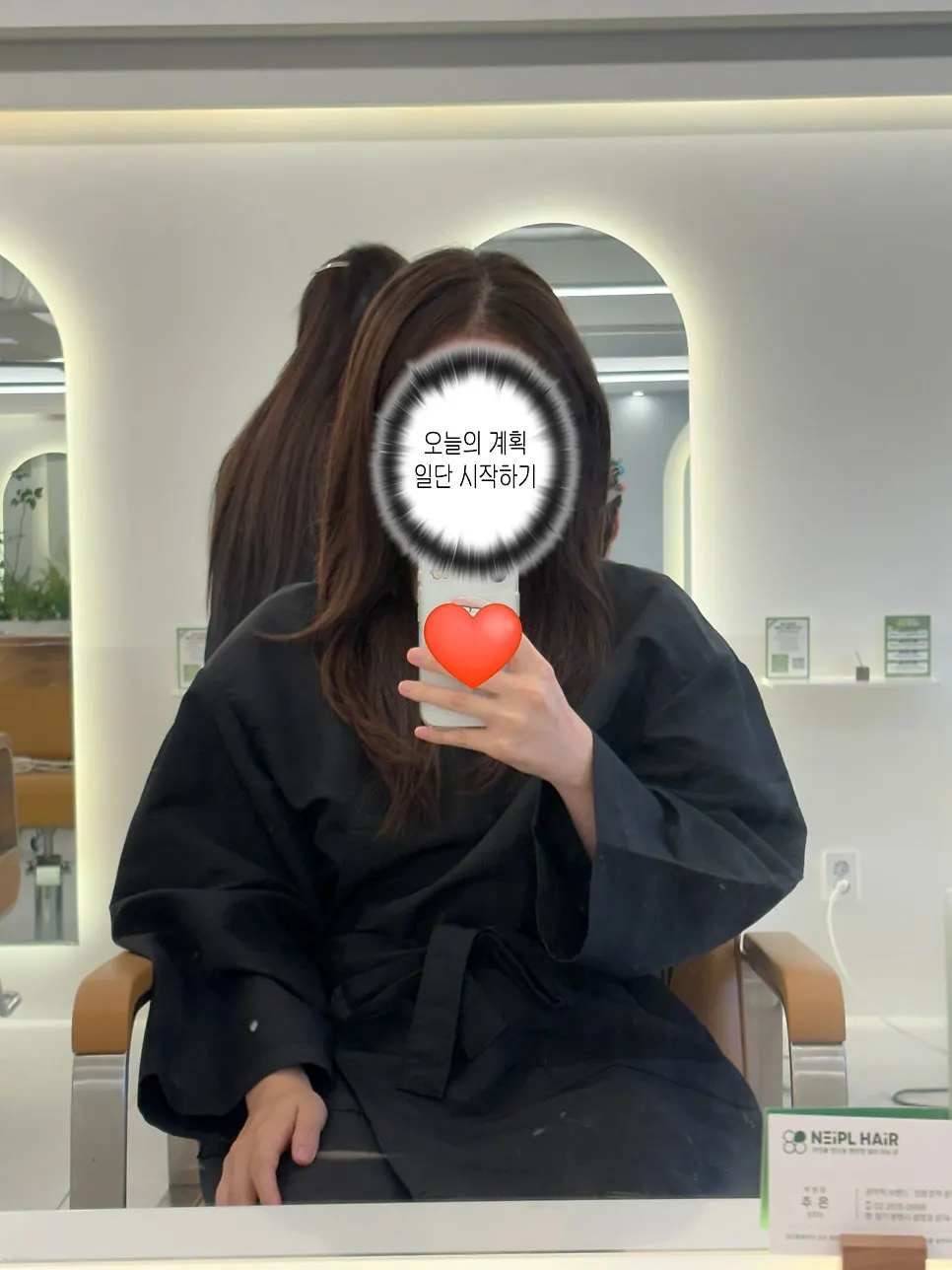 Hair condition before the root touch-up