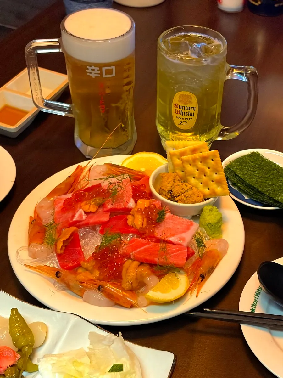 Premium bluefin tuna seafood platter