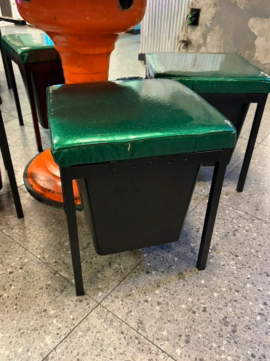 Storage space under the chairs