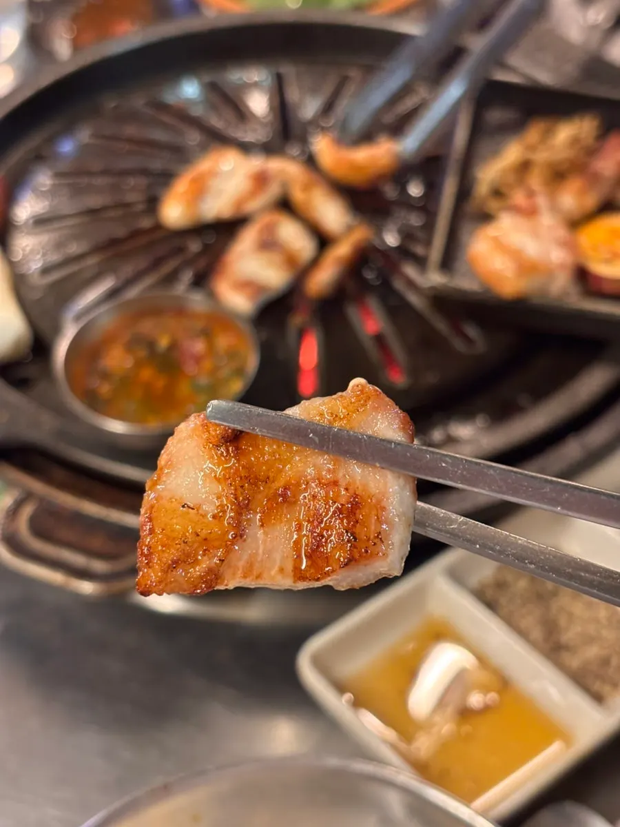 Hangjeongsal grilled as the final course