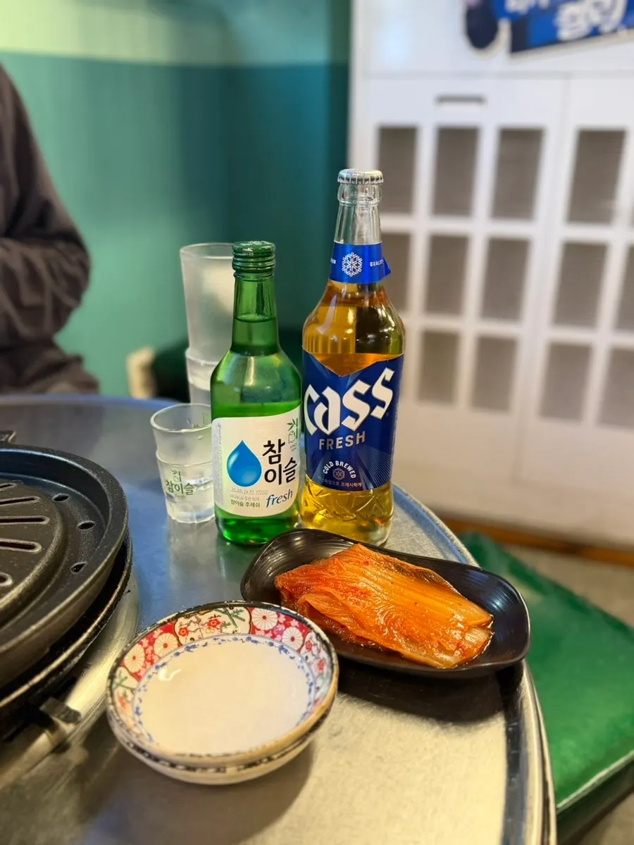 검은콩우렁된장찌개와 공기밥