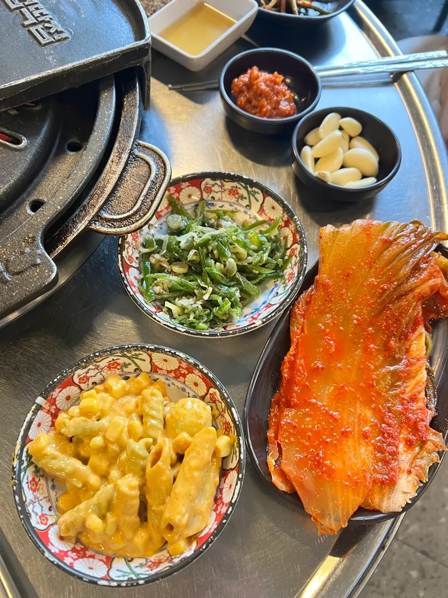 A generous serving of aged kimchi side dish