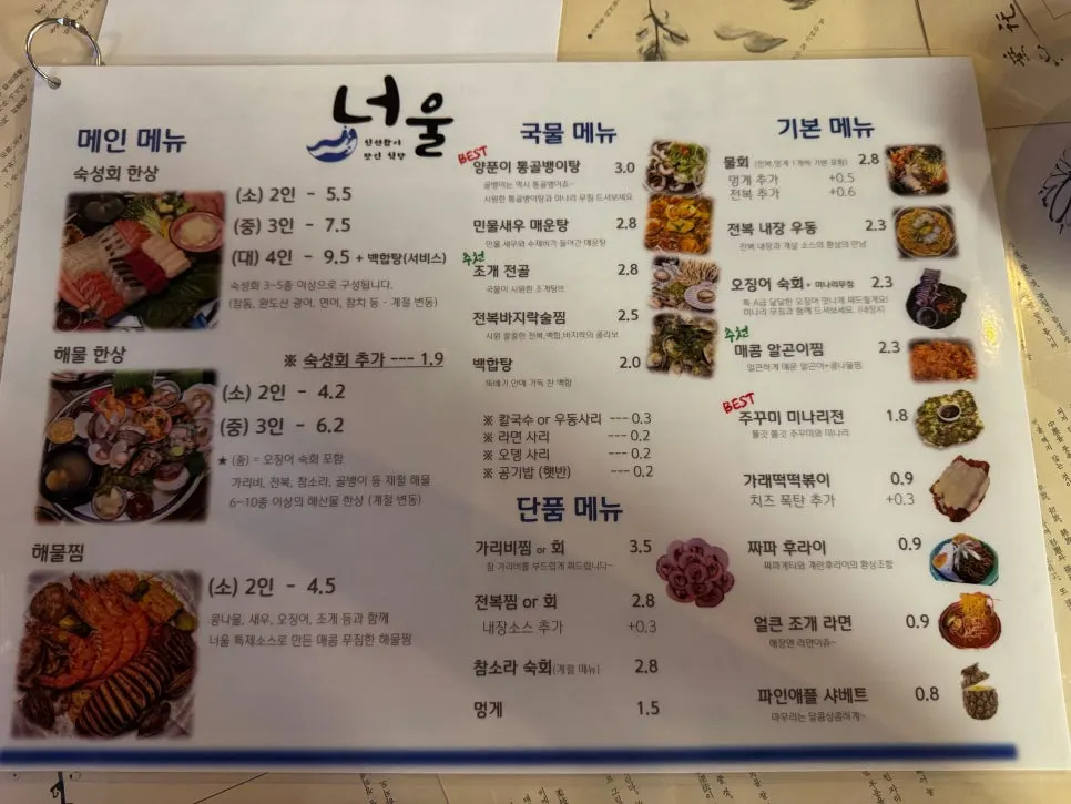 Interior of Neoul Gongdeok Direct Branch around 10pm
