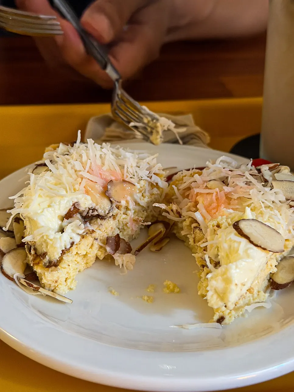 Nerdy Blue Burrow's fresh cheesecake