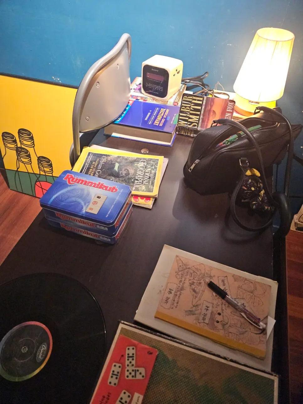 Nerdy Blue Burrow seating with generous spacing