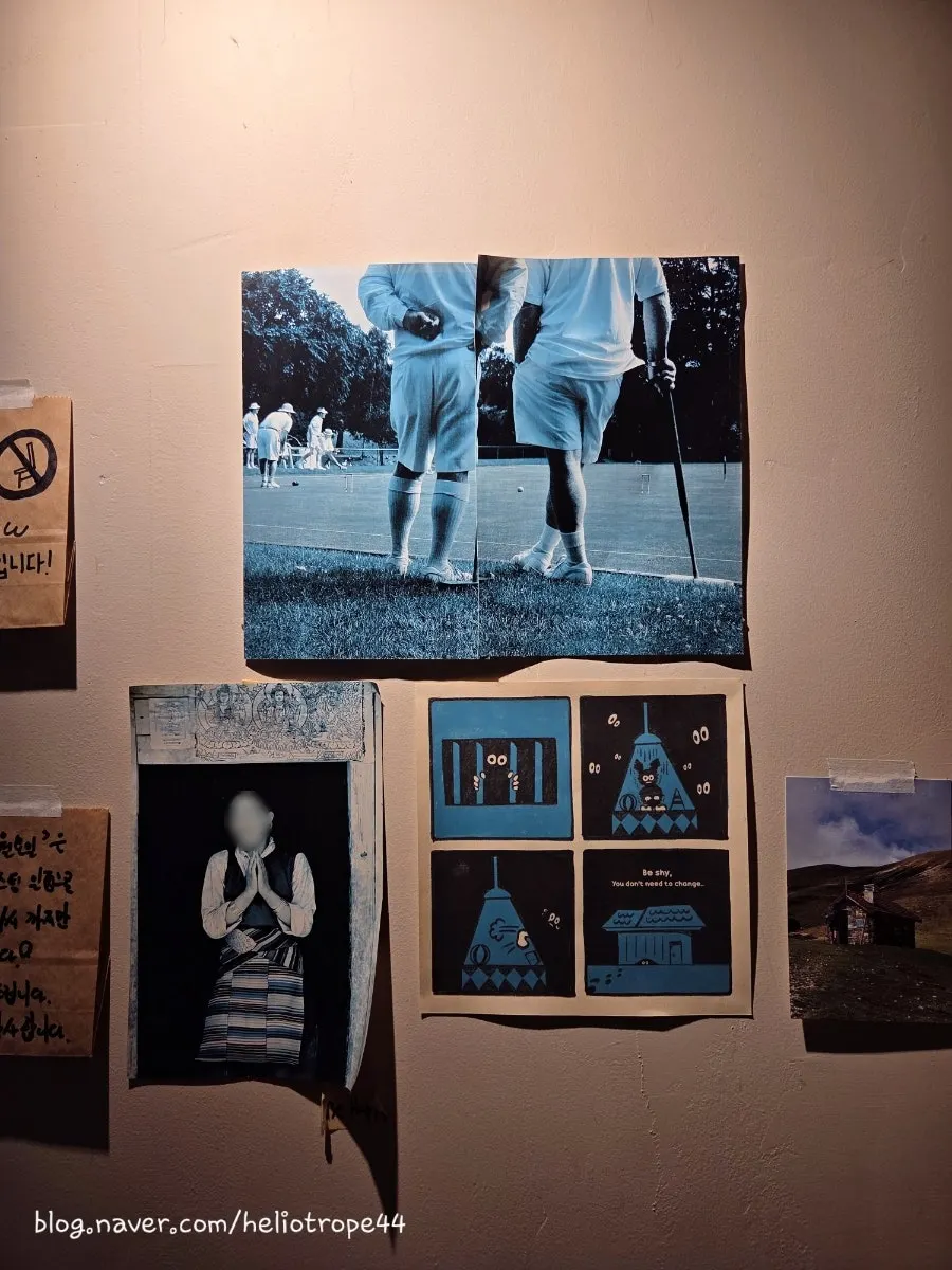 Interior decor pieces at the entrance wall of Nerdy Blue Burrow