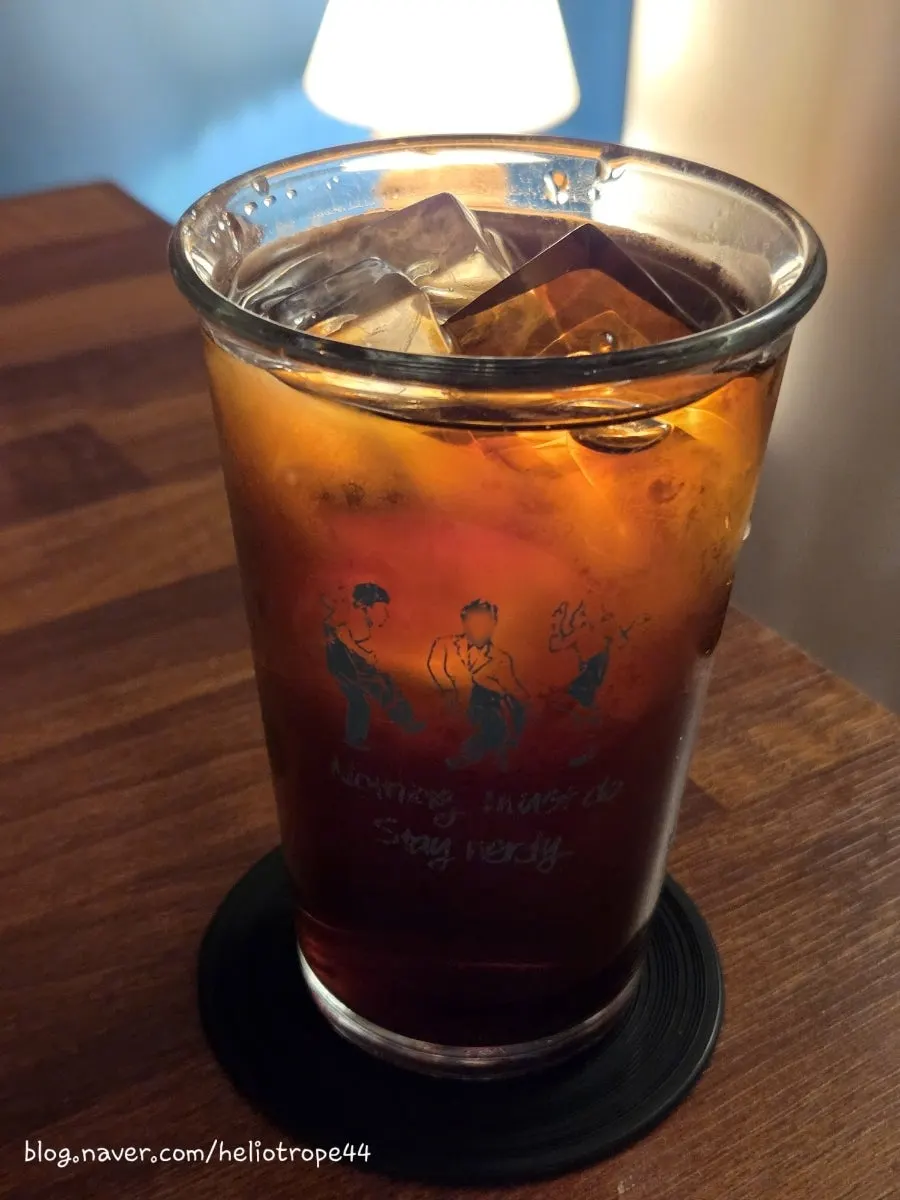 A glass of decaf iced cold brew