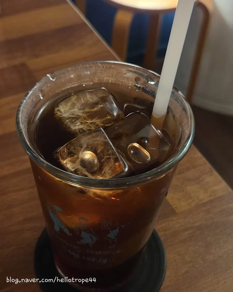 Close-up of iced cold brew on the table