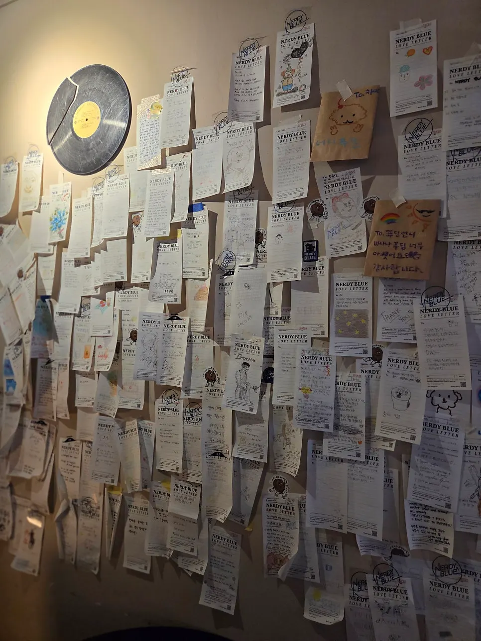 Interior wall decoration at Nerdy Blue Burrow