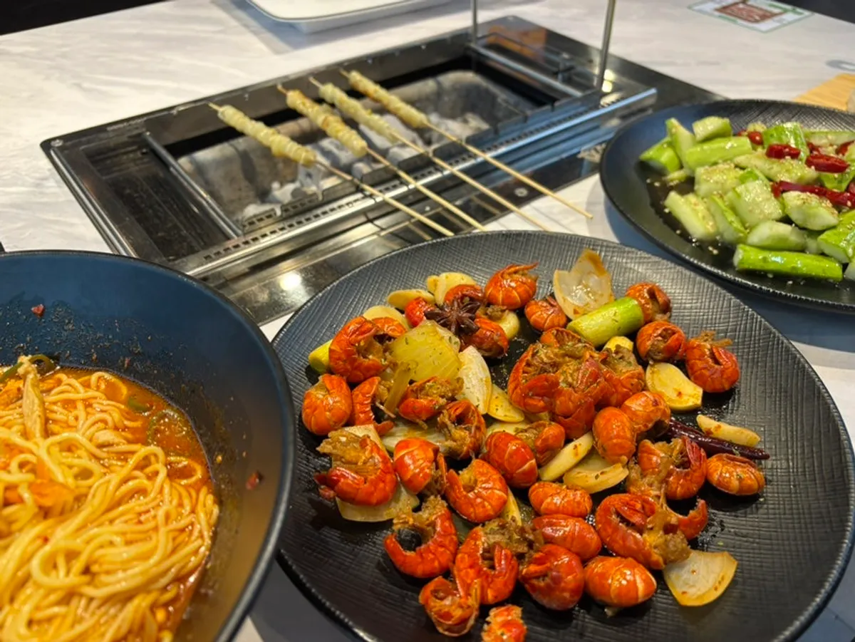 마라 향 가득한 마라룽샤꼬리 클로즈업