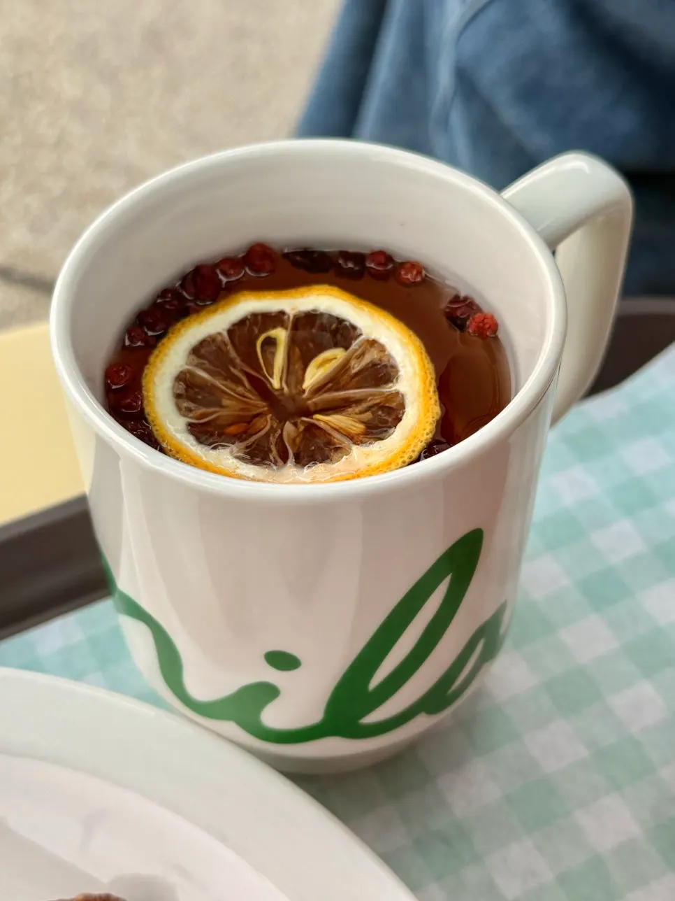 A warm cup of omija tea