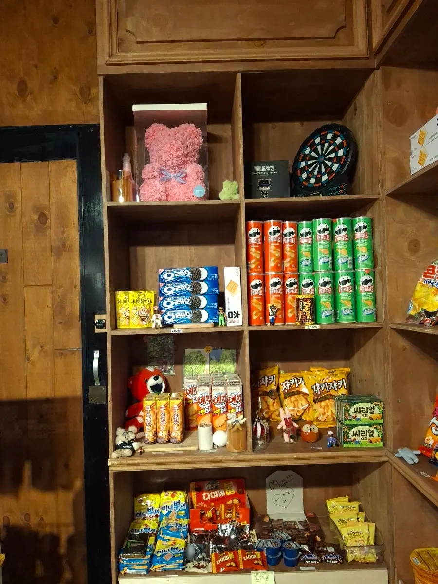 Snack corner at the board game café