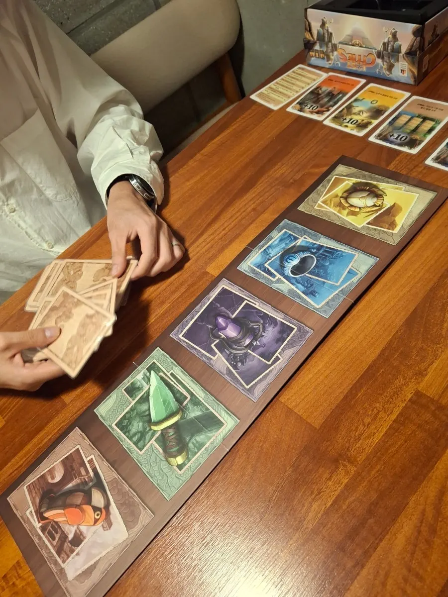 Shuffling and dealing out Lost Cities cards