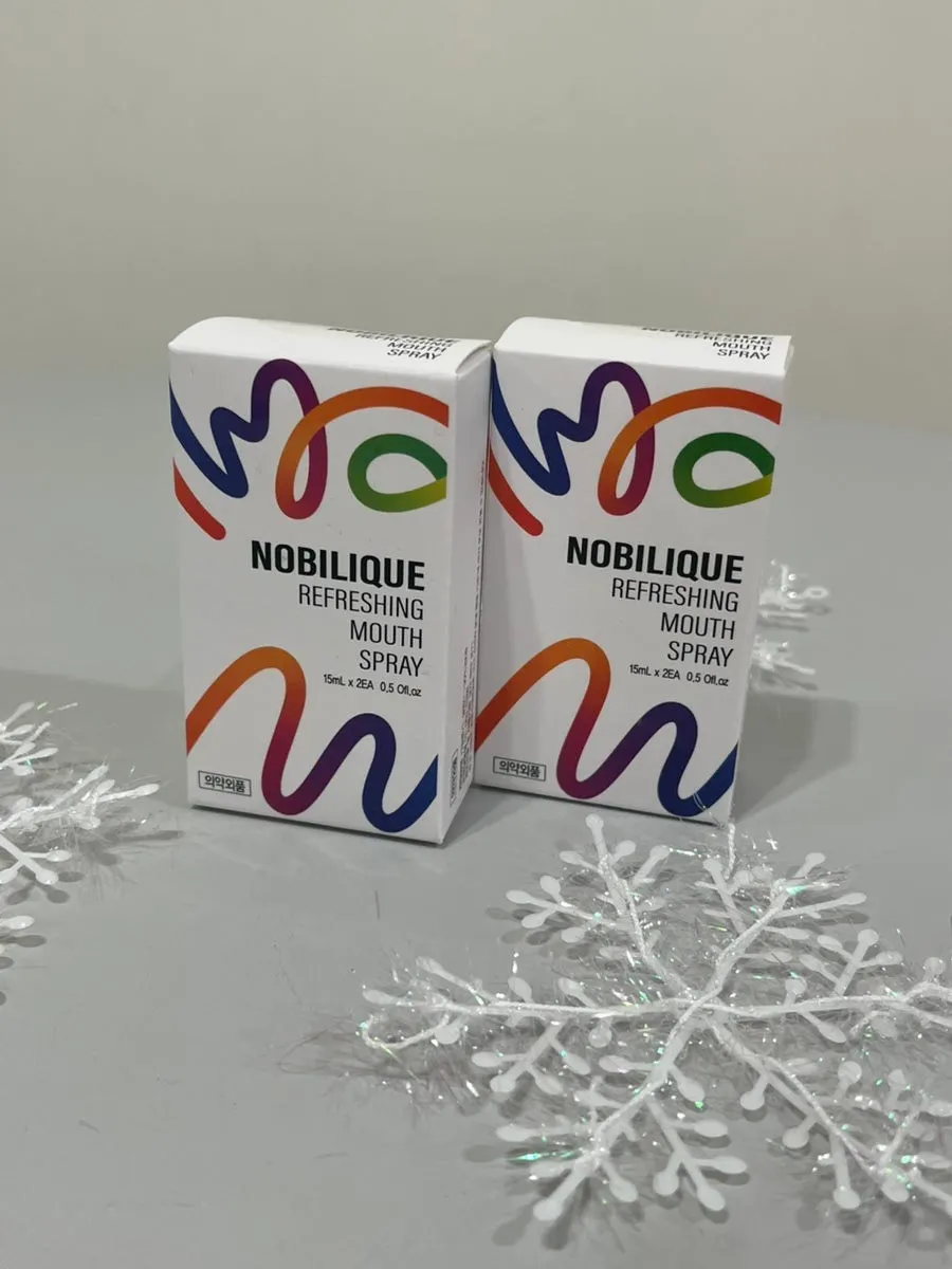Nobilique oral spray used during office life